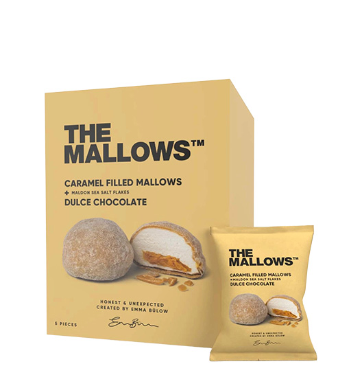 Marshmallows mit Karamellfüllung